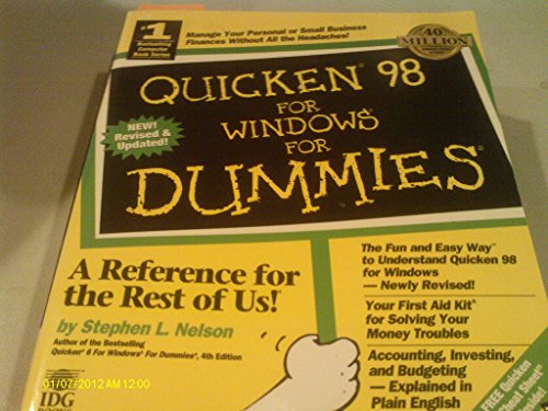 Quicken 98 for Windows for Dummies