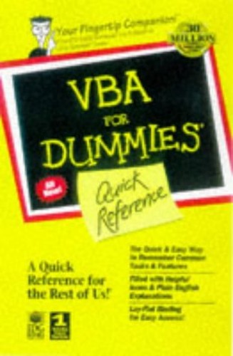 Visual Basic for Applications for Dummies Quick Reference