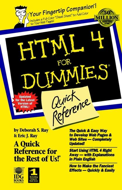 HTML 4 for Dummies Quick Reference