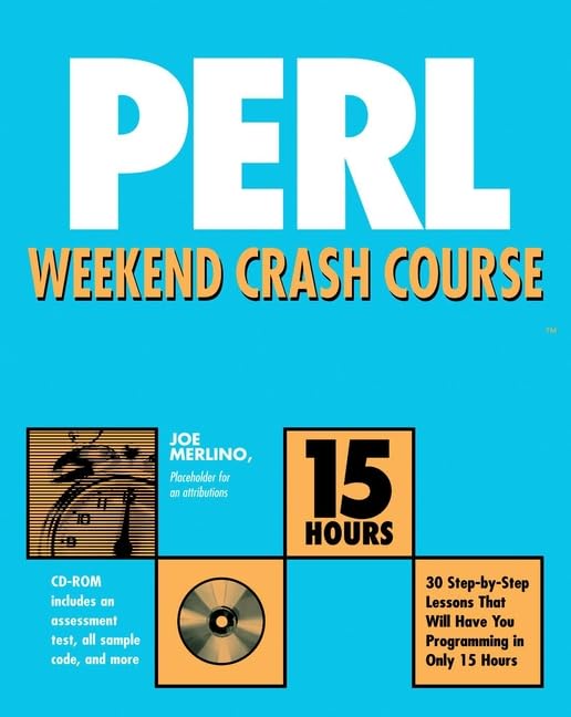 Perl Weekend Crash Course