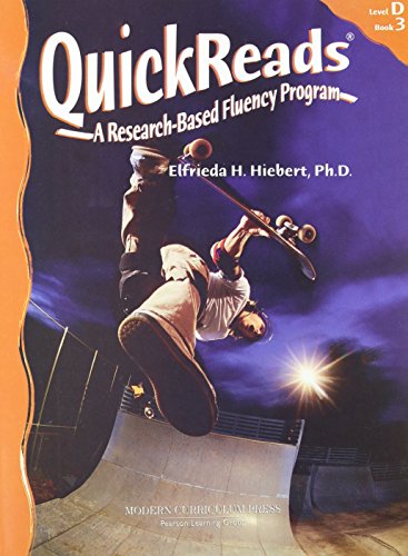 Modern Curriculum Press Quickreads Level D Book 3 Student Edition 2003c