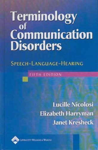 Terminology of Communication Disorders