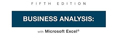 Business Analysis with Microsoft Excel