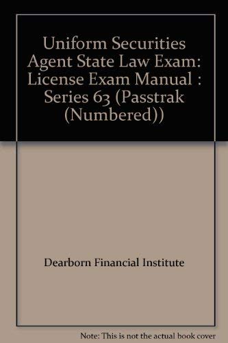 Uniform Securities Agent State Law Exam