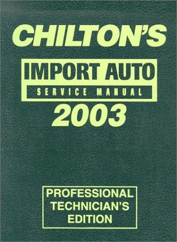 Chilton's Import Service Manual