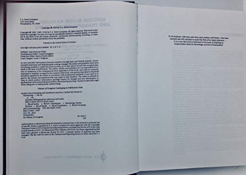 Modern Blood Banking and Transfusion Practices