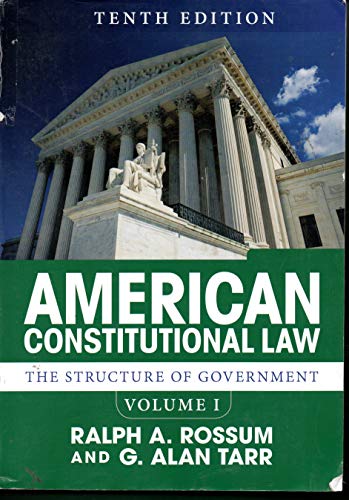 American Constitutional Law, Volume I