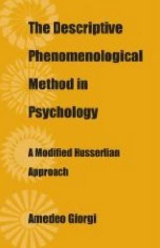 The Descriptive Phenomenological Method in Psychology