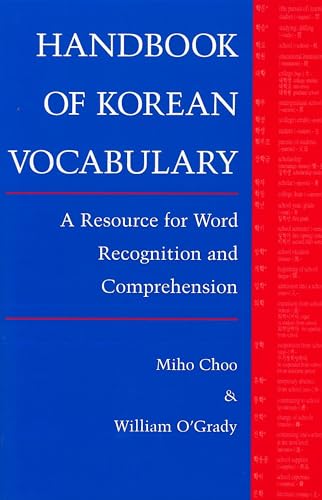 Handbook of Korean Vocabulary