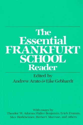 The Essential Frankfurt School Reader