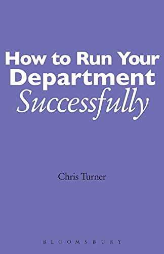 How to Run your Department Successfully