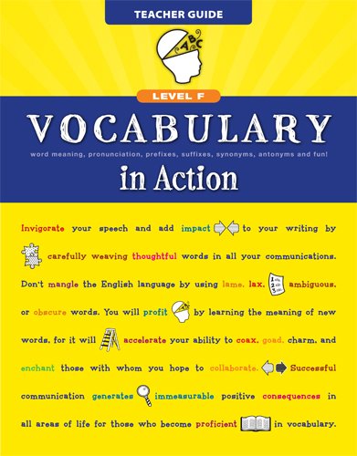 Vocabulary in Action Level F Teacher Guide