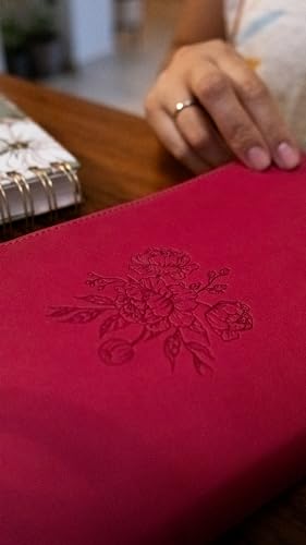 Rvr60, Biblia de la Mamá Ocupada, Leathersoft, Magenta, Palabras de Jesús En Rojo, Comfort Print