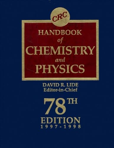 CRC Handbook of Chemistry and Physics 78th Edition
