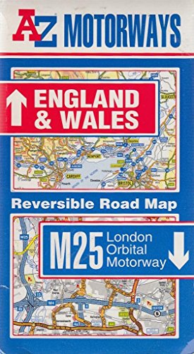 A. to Z. Motorways Map of England and Wales and the M25