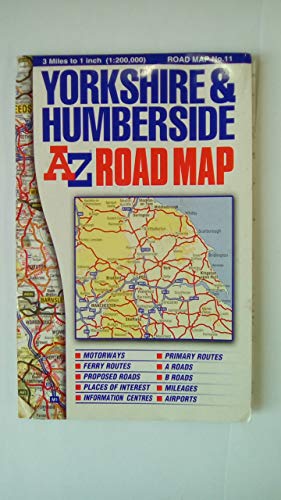 Yorkshire and Humberside Road Map