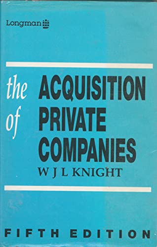 The Acquisition of Private Companies