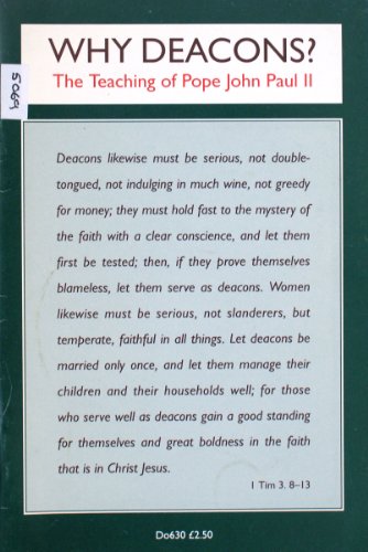 Why Deacons?