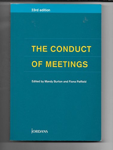 The Conduct of Meetings