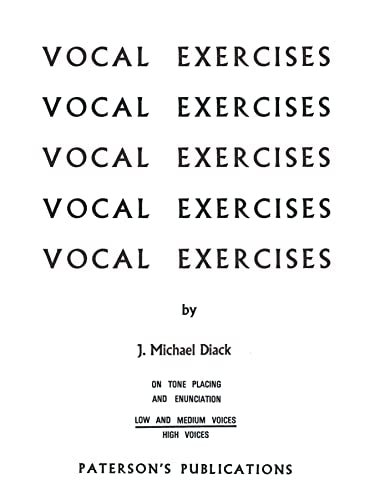 Vocal Exercises On Tone Placing And Enunciation