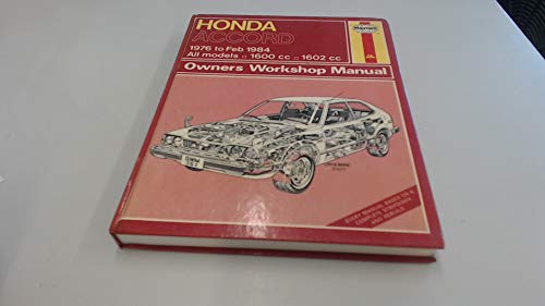 Honda Accord 1976-84 Owner's Workshop Manual
