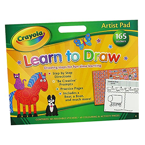 Alligator Products 2966/CYAR2 Crayola Artist Learn to Draw Pad