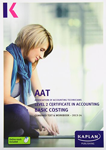 Basic Costing - Combined Text and Workbook