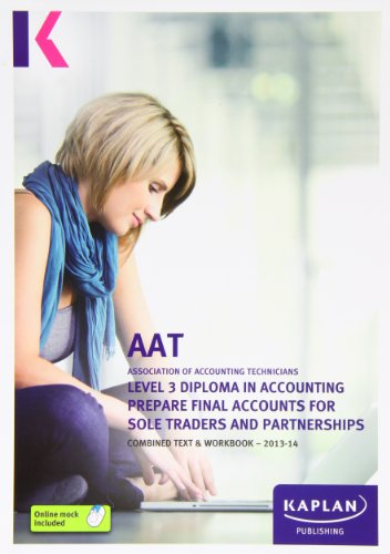 Prepare Final Accounts for Sole Traders and Partnerships - Combined Text and Workbook