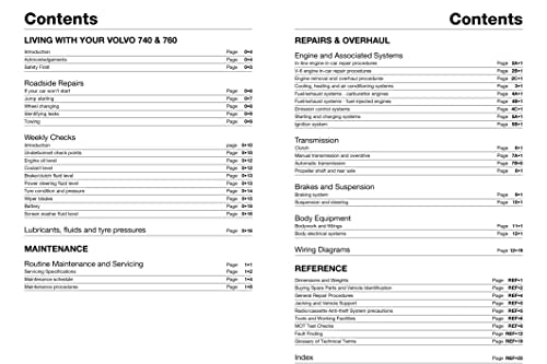 Volvo 740 & 760 Petrol (82 - 91) Haynes Repair Manual