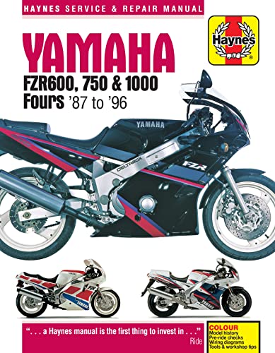 Yamaha FZR600, 750 & 1000 Fours (87 - 96) Haynes Repair Manual