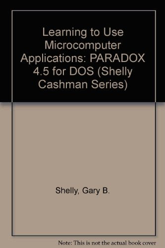 Learning to Use Microcomputer Applications