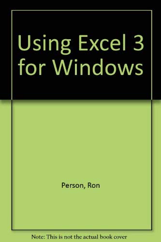 Using Excel 3 for Windows