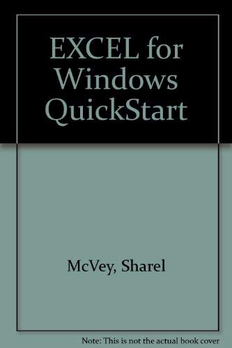 EXCEL for Windows QuickStart