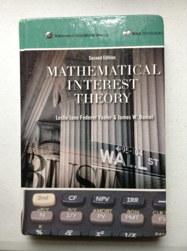Mathematical Interest Theory