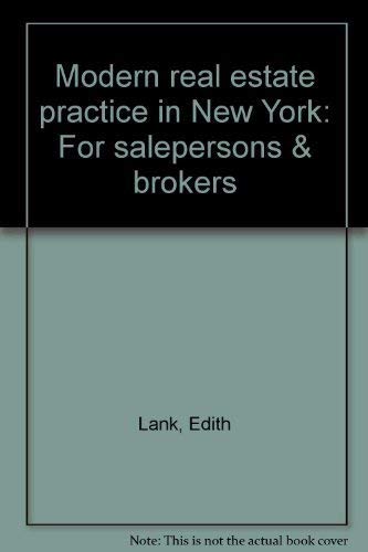 Modern Real Estate Practice in New York