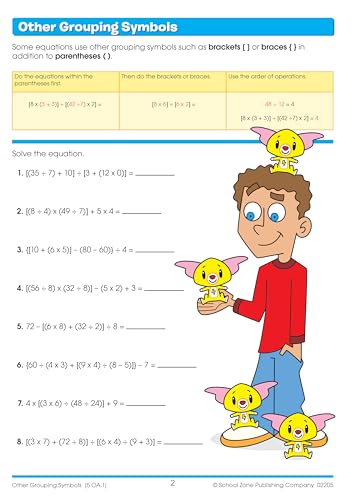 School Zone Math Basics Grade 5 Workbook