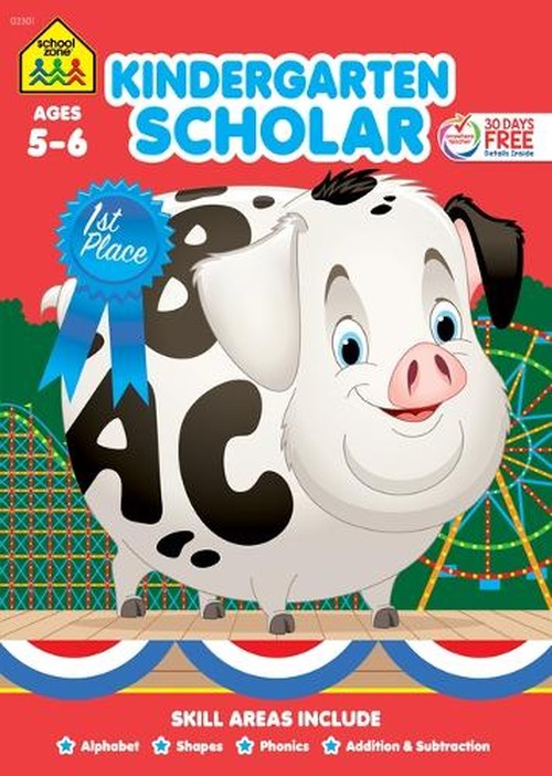 School Zone Kindergarten Scholar Workbook