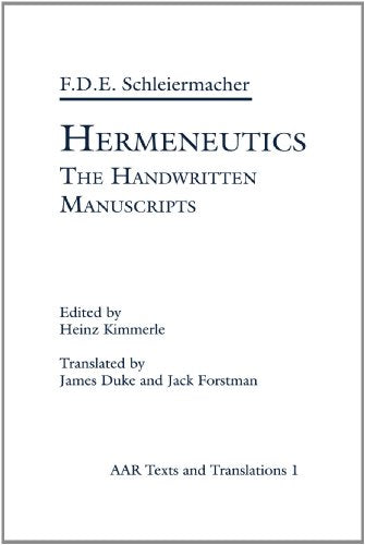 Hermeneutics: The Handwritten Manuscripts