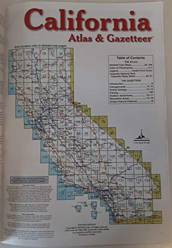 Delorme California Atlas & Gazetteer