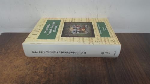 Oxfordshire Friendly Societies, 1750-1918