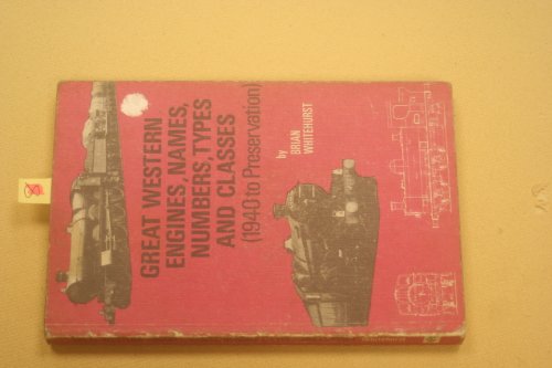 Great Western Railway engines, names, numbers, types and classes (1940 to preservation)