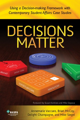 Title: Decisions Matter Using a DecisionMaking Framework