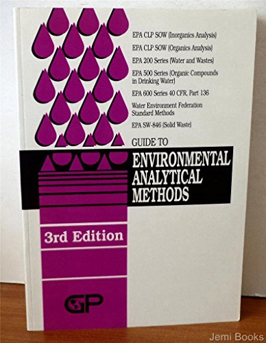 Guide to Environmental Analytical Methods (3rd edition)