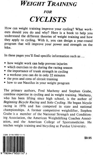 Weight Training for Cyclists, from the Editors of Velo-News