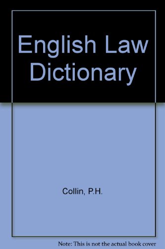 English Law Dictionary