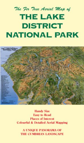 The Fir Tree Aerial Map of the Lake District National Park: Folded Version