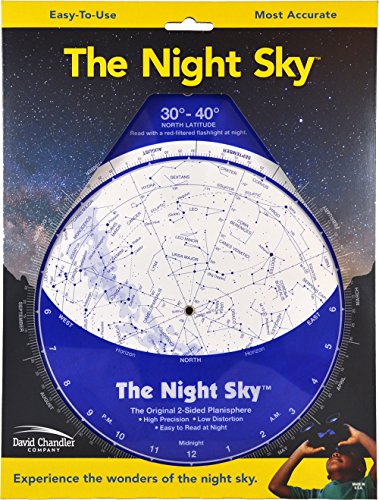 The Night Sky Planisphere 30 Degrees - 40 Degrees