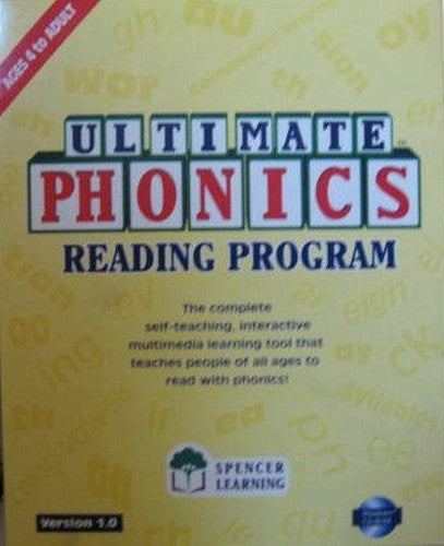 Ultimate Phonics Reading Program ~ Includes book & software ~ Ages 4 to Adult ~