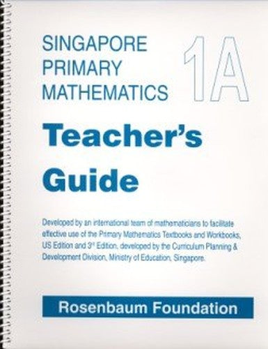 Singapore Primary Mathematics, Level 1A, Teacher's Guide (2001-01-01)