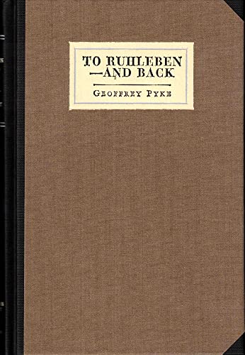 To Ruhleben -- And Back